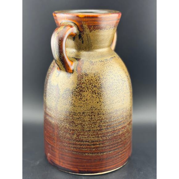 Vintage Hosley Pottery Two-Handle Urn Vase - Picture 7 of 9